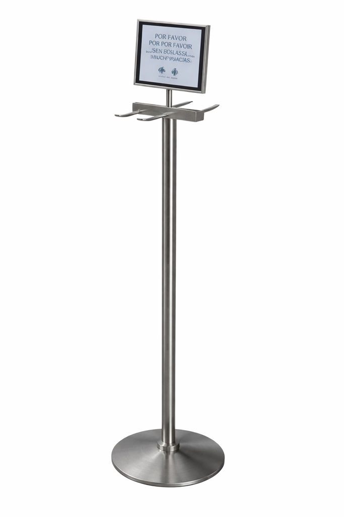 Soporte de acero para bolsas enfundadoras de paraguas