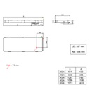 Placa caliente bajo encimera 1911 mm - 6 x GN1/1