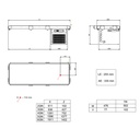 Placa refrigerada bajo encimera 919 mm - 3 x GN1/1