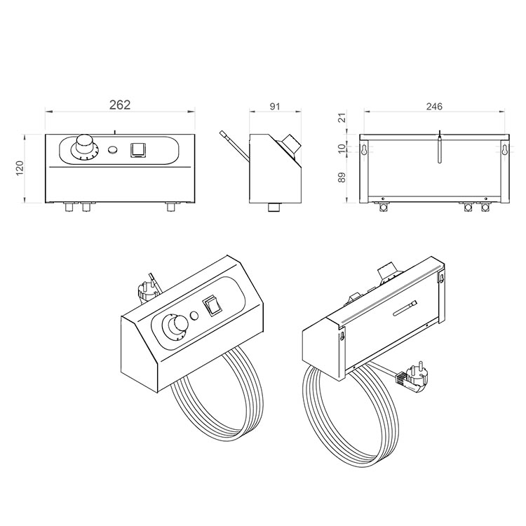 Dispensador de platos calientes modelo DPC-28