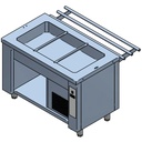 Mueble cuba refrigerada superior