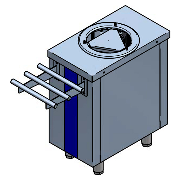 Dispensador de platos caliente