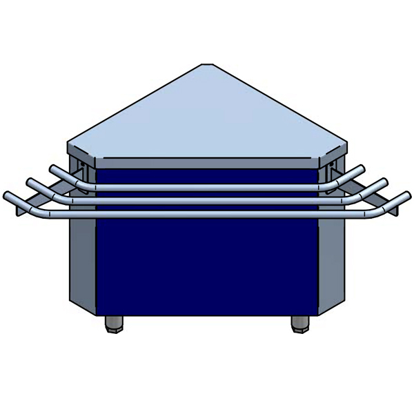 Mueble ángulo externo 90º para self-service