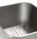 Carro de lavado inox con cuba 80 litros y desagüe integrado