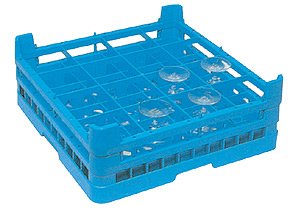 Cesta para 16 vasos o copas 500x500 altura 150 mm