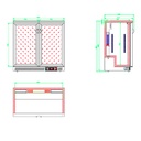 Expositor refrigerado mural profesional ETB-90 S1