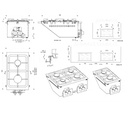 Cocina a gas encastrable 2 quemadores snack 650