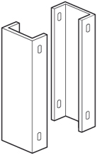 Soportes de pared inox SMF-70 Soporte fijación a pared para SEF-70 mm