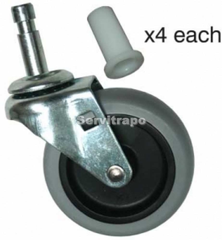 Kit De Ruedas (Ruedas Pivotantes De 4 X 7,62 Cm)