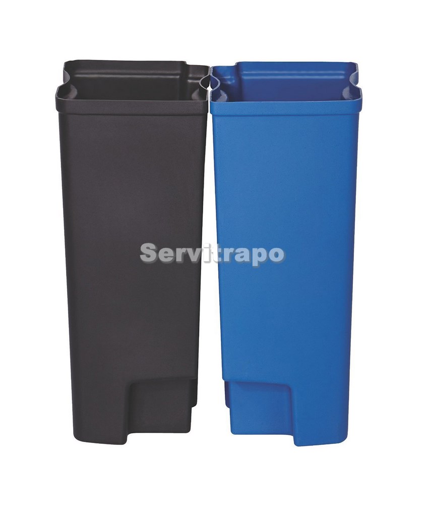 Set De Cubo Interior Doble Para 30 L, Resina, Pedal Frontal