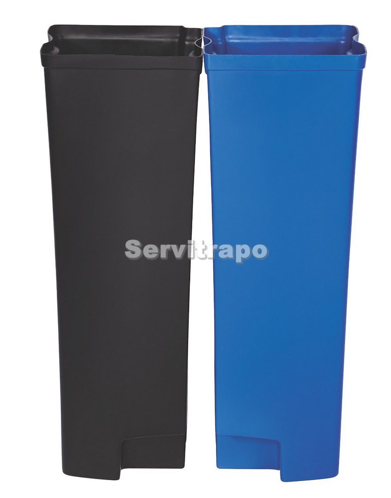 Set De Cubo Interior Doble Para 90 L, Resina, Pedal Frontal