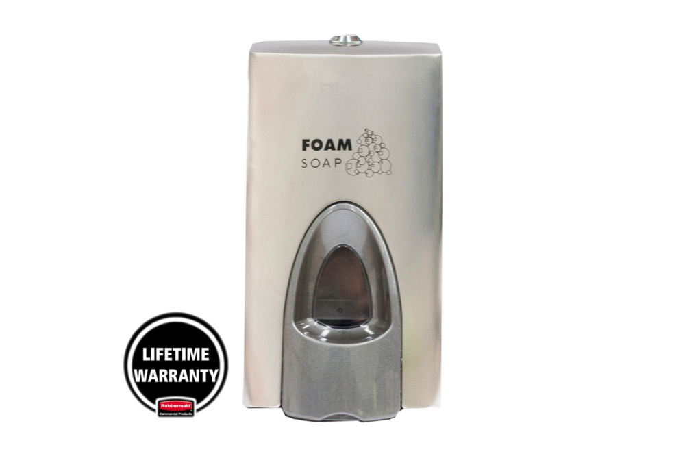 Dispensador de jabón en espuma enriquecido genérico de 800 ml de Rubbermaid - Acero inoxidable