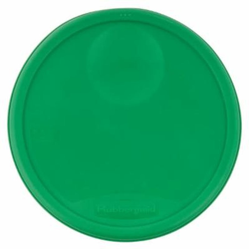 Tapa de contenedor redondo Rubbermaid verde pequeño