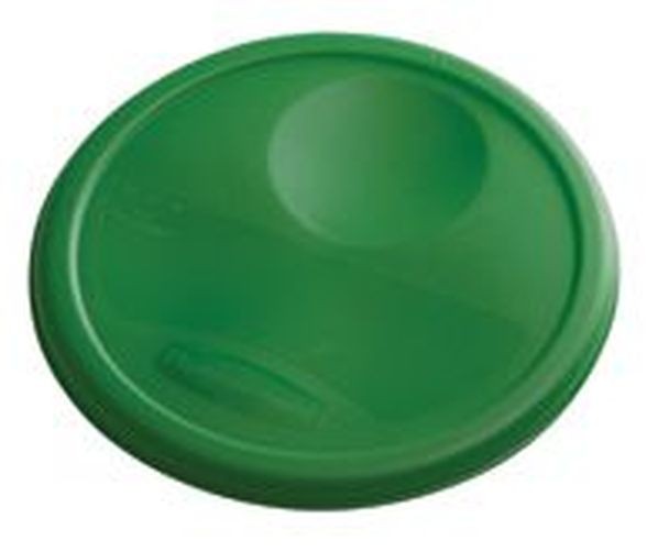 Tapa de contenedor redondo Rubbermaid  verde grande