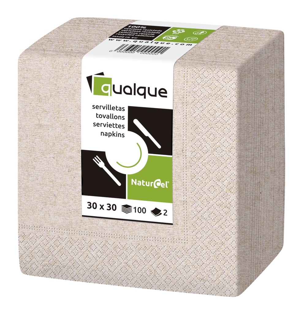 SERVILLETA 30 X 30 1/4 2 CP ECO NATURE