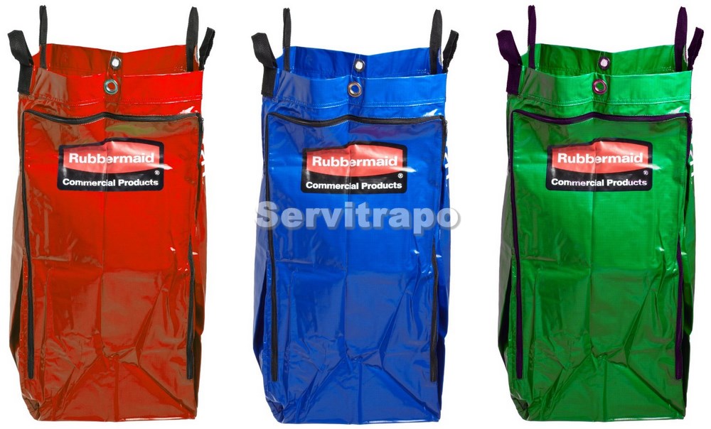 Pack 3 bolsas reciclado rojo/azul/verde