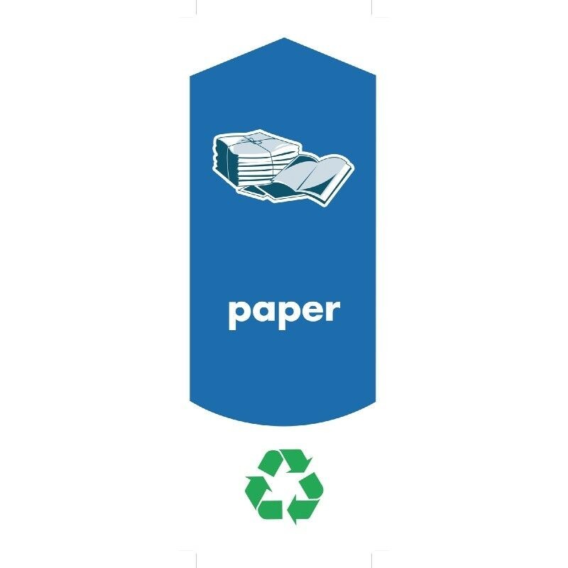 Set 4 uds pegatinas Slim Jim PAPEL & CARTÓN (Texto en Inglés)
