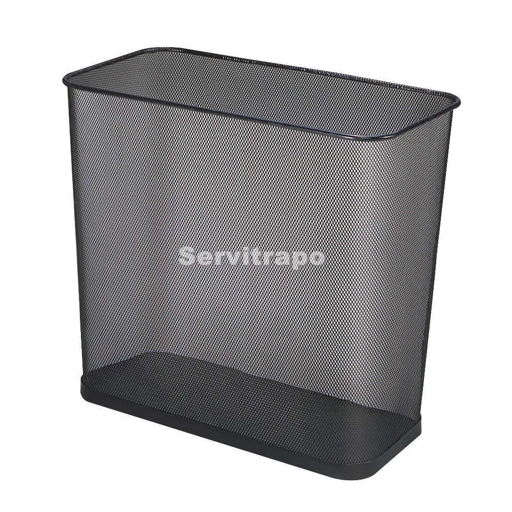 Papelera Concept rectangular negra 28L