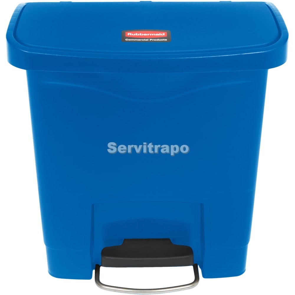 Cubo De Pedal De Resina Pedal Frontal 15l, Color Azul
