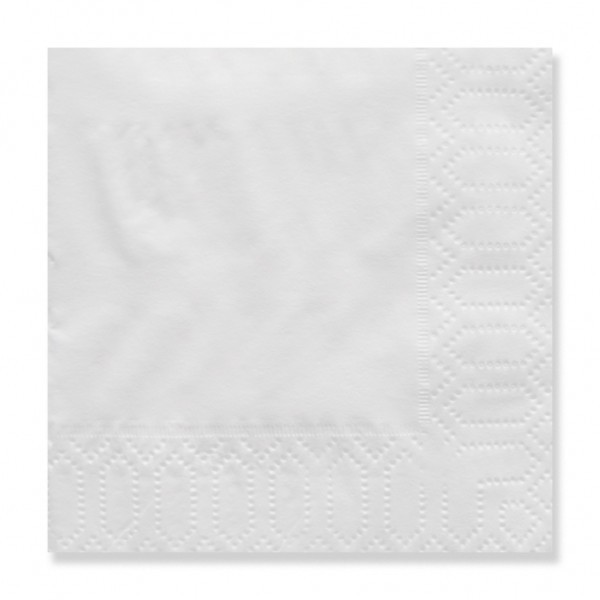 Servilletas 40x40 Qual Blancas 3 Capas 1/4