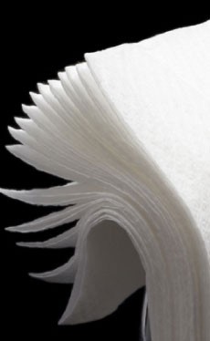Servilletas 40x40 Qual Blancas Punta&Punta 1/4