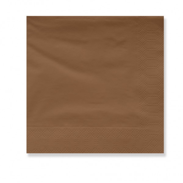 Servilletas 40x40 Qual Chocolate Punta&Punta 1/4