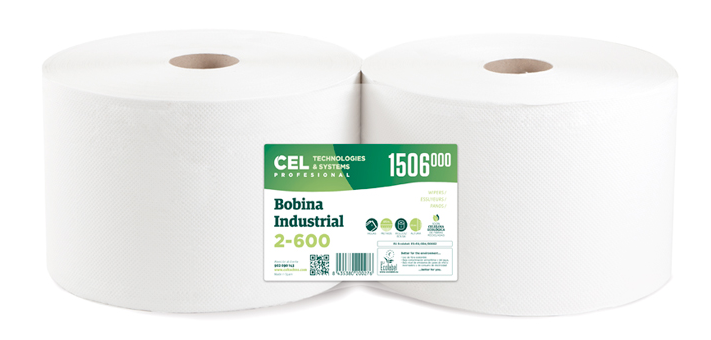 2 Bobinas Industriales Cel Ecolabel Ecológica 2-600