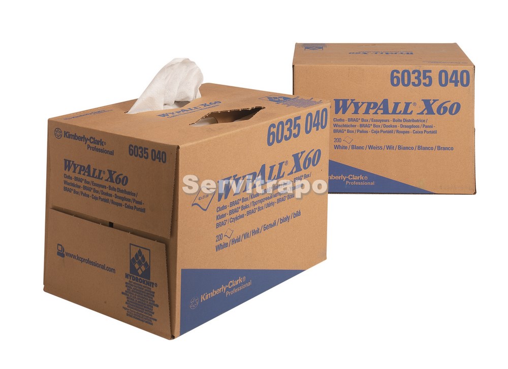 1 Paños Industriales Wypall® X60 Caja Portatil "I.A."