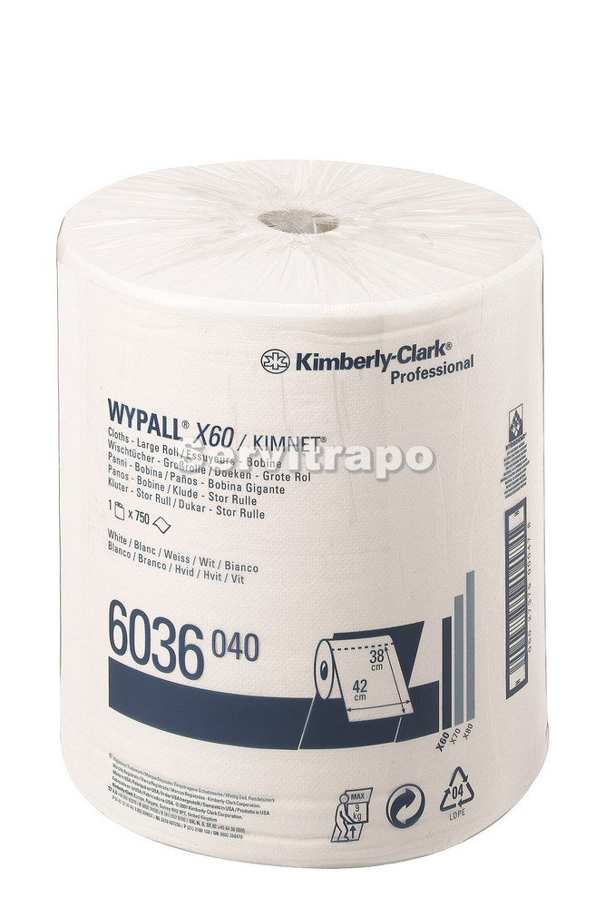 1 Paños Industriales Wypall® X60 Bobina "I.A."