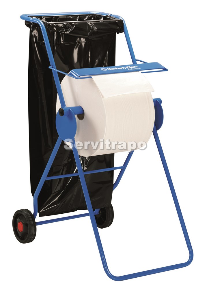 Porta Bobinas De Suelo Móvil Con Porta Bolsas Kimberly-Clark