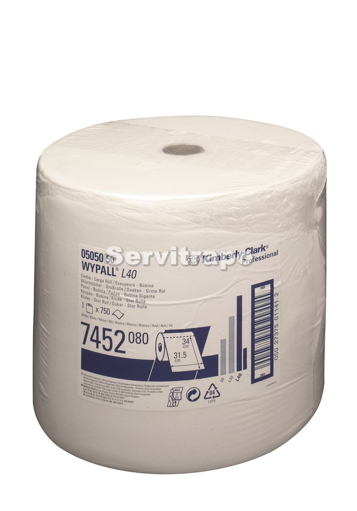 1 Paños Industriales Wypall® L40 Bobina 750