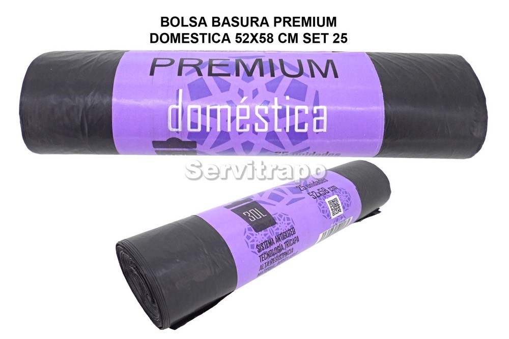 Bolsa De Basura Premium Domestica Rollo