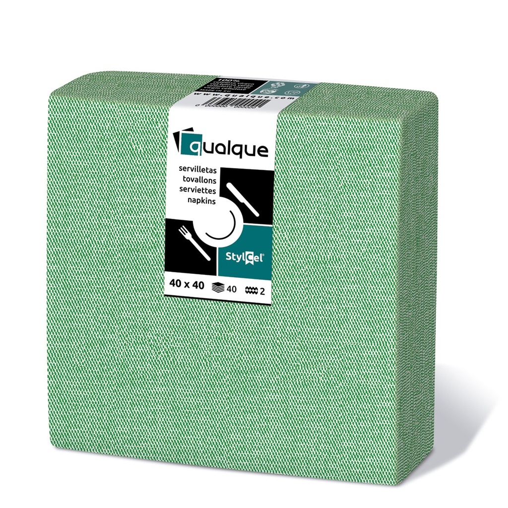 Servilletas 40X40 Stylcel Color Verde