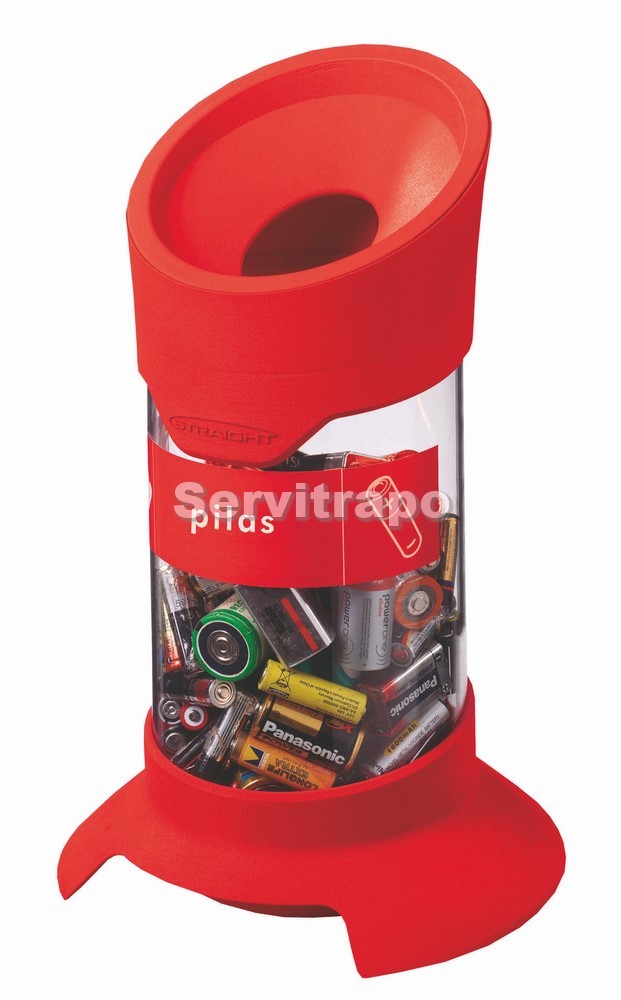 Contenedor Para Reciclaje De Pilas 20l Rojo