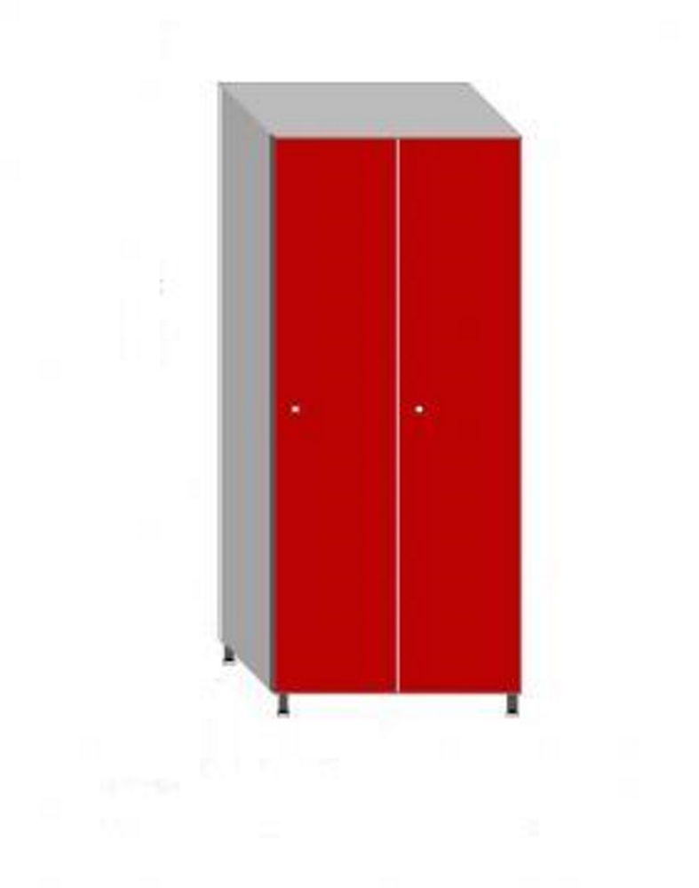 Taquilla Fenólico Ancho300 1 Puerta 2 Modulos Medidas 1800x500x600