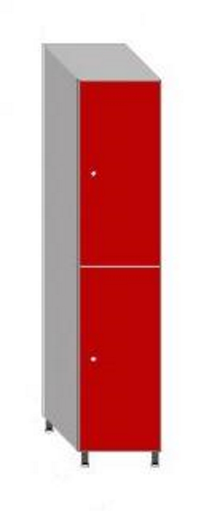 Taquilla Fenólico Ancho300 2 Puertas 1 Modulo Medidas 1800x500x300