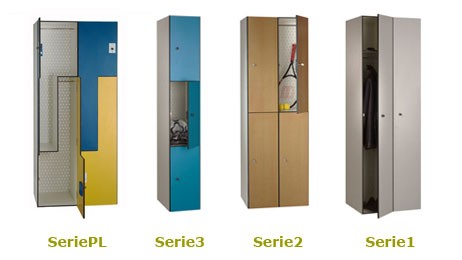 Taquilla Fenólico Ancho400 2 Puertas 2 Modulos Medidas 1800x500x800