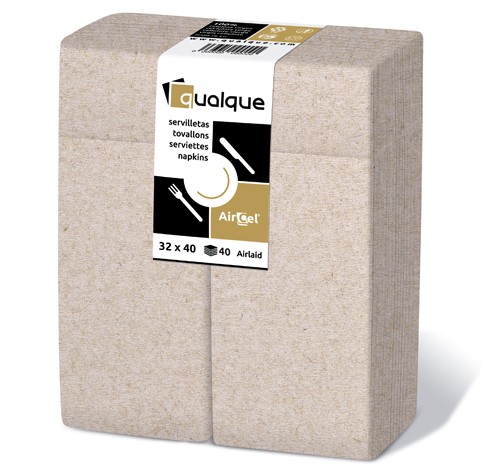 SERVILLETA AIRCEL 32X40 1/8 KANGAROO NATURE