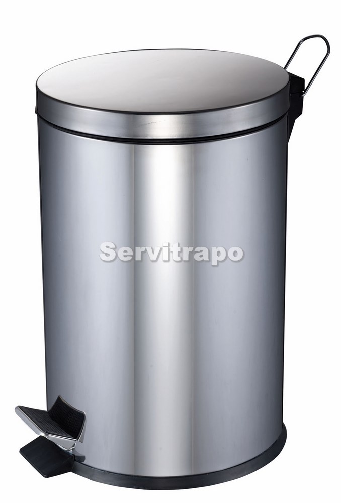 Papelera Inox Con Pedal 20l