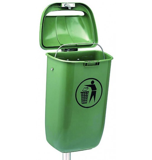 Papelera 50l Para Poste