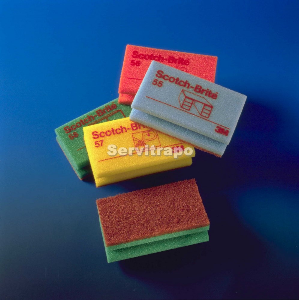 Salvauñas Scotch Brite No Raya Color Verde Para Cocinas 13x7