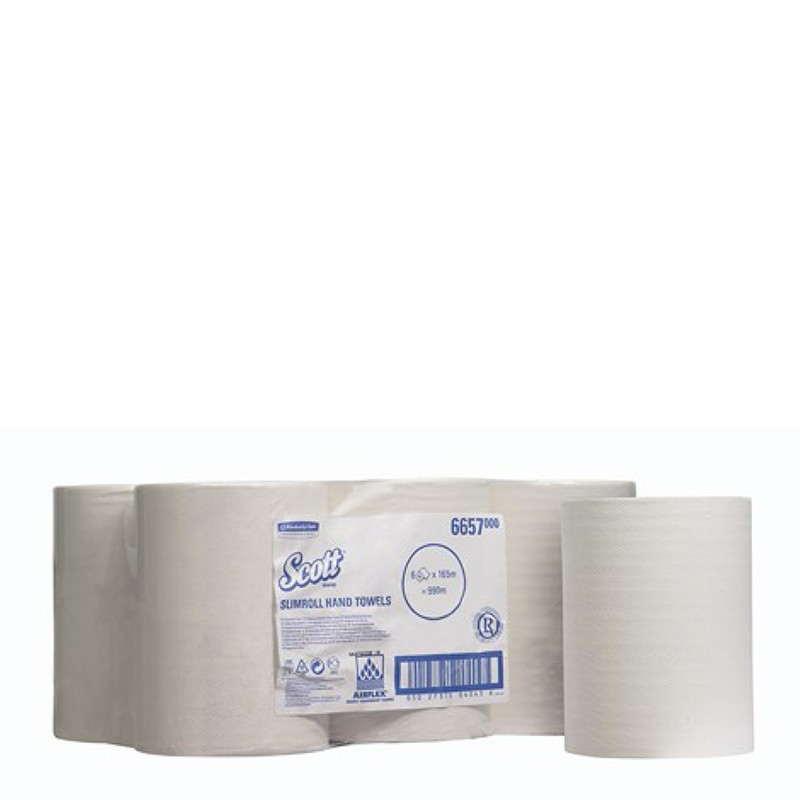 Toallas Seca Manos En Rollo Scott Slimroll 1 Capa 165 M