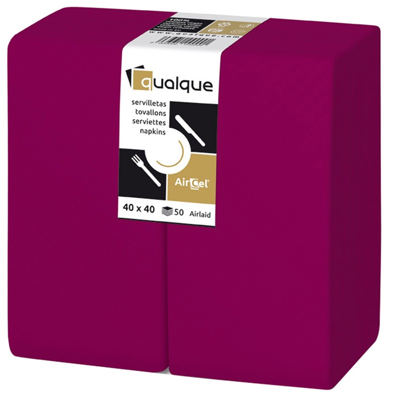 Servilleta Aircel 40 X 40 1/8 Burdeos