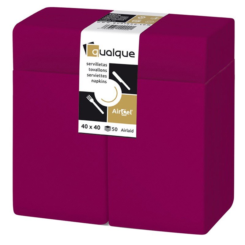 Servilleta Aircel 40 X 40 1/8 Kangaroo Burdeos