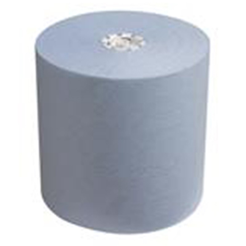 TOALLAS SECA MANOS EN ROLLO SCOTT MAX 1 CAPA LISO AZUL 350 M