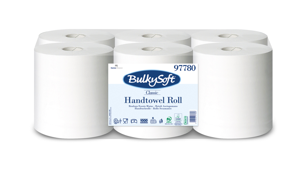 Toallas Seca Manos En Rollo Classic 2 Capas 250 M