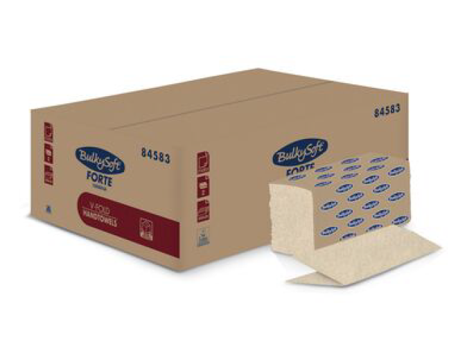 TOALLA SECA MANOS BULKYSOFT FORTE HAVANA V FOLD 2 CAPAS