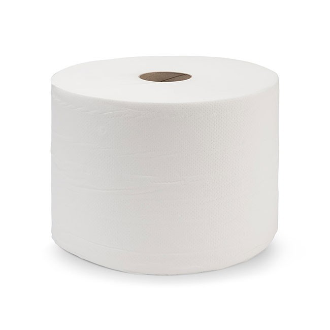 BOBINA INDUSTRIAL 2 CAPAS  500 CEL-NATURAL GOFRADO