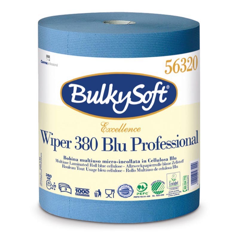 Bobina Industrial Bulkysoft Excellence 3 Capas Azul 380 M