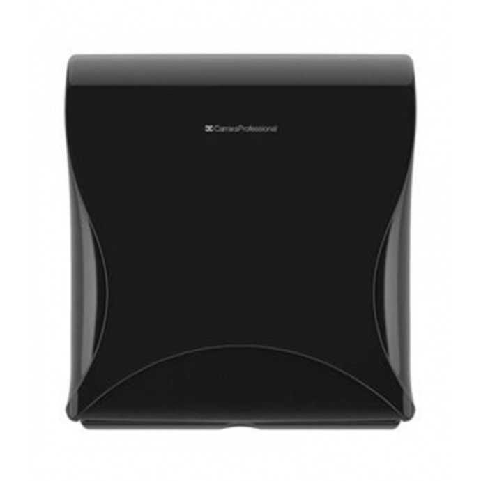 Dispensador Doble Papel Higiénico Interfoliado Negro Essentia